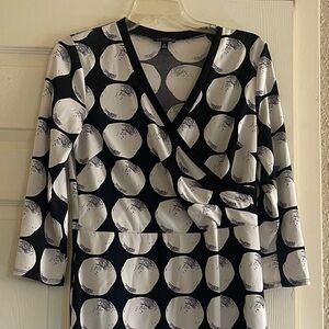 Black and White Patterned Dress